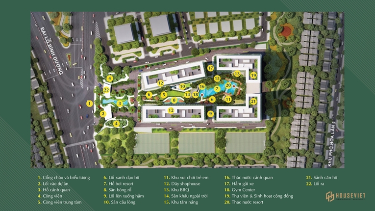 Mặt bằng căn hộ chung cư Anderson Park Bình Dương