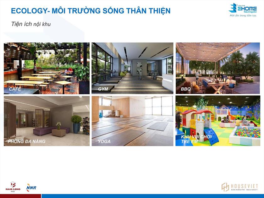 Tiện ích tại dự án Ehome Southgate