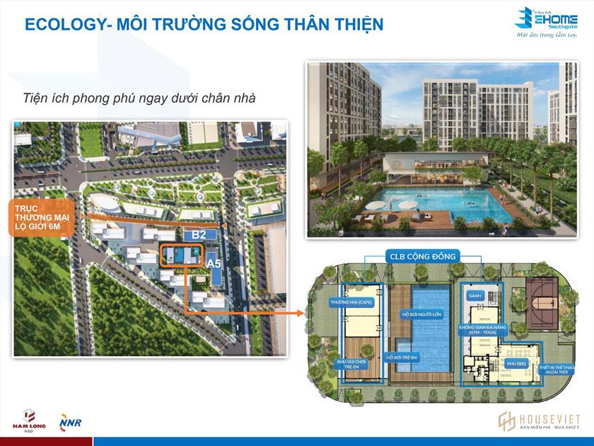 Tiện ích tại dự án Ehome Southgate