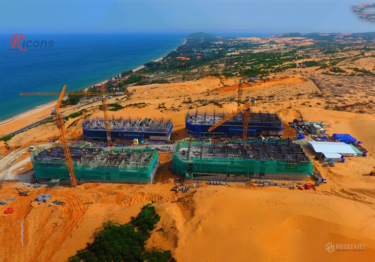 Tiến độ xây dựng dự án Apec Mandala Wyndham Mũi Né