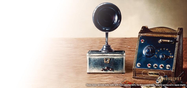 Chiếc radio đầu tiên do Sharp sản xuất.  (Ảnh: Sharp)