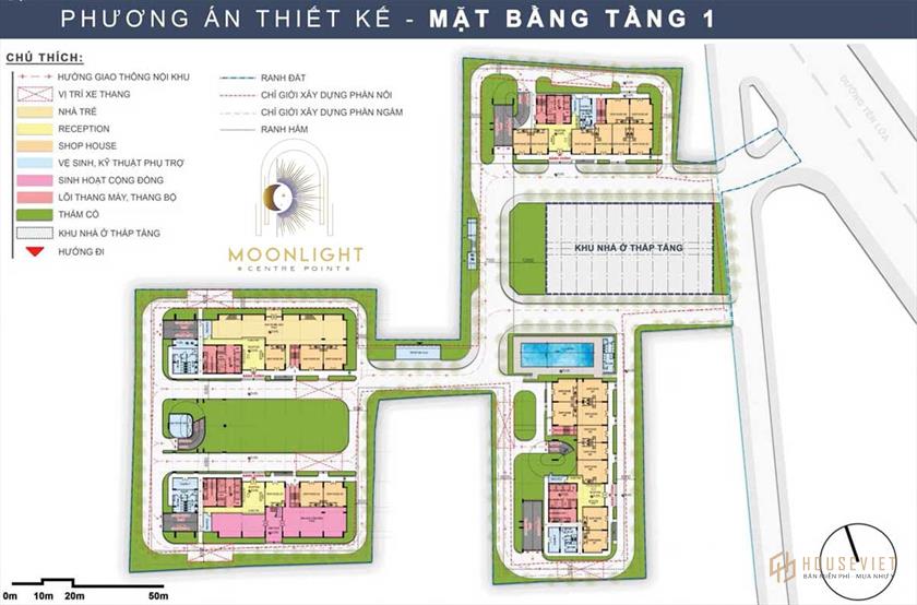 Floor plan of Moonlight Center Point project