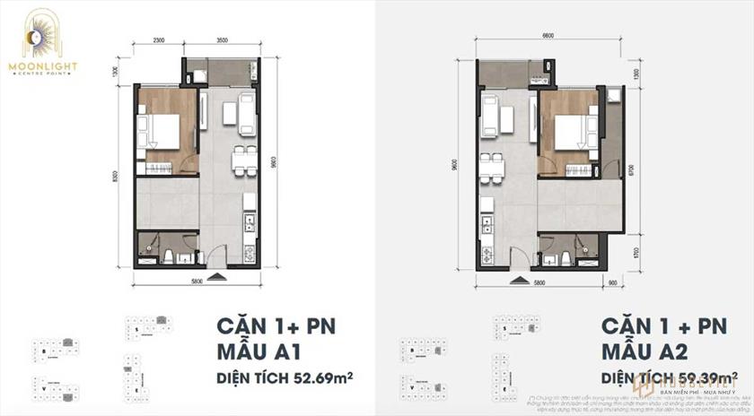 Moonlight Center Point apartment design area