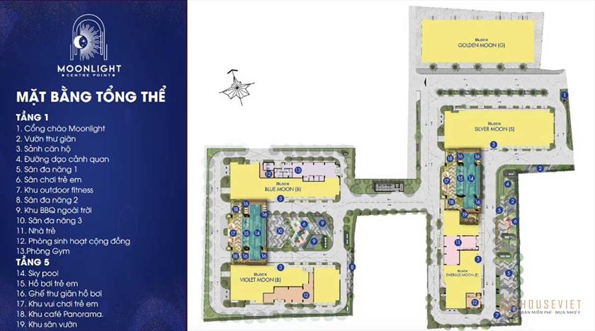 Floor plan of Moonlight Center Point project