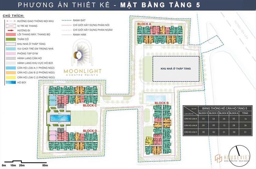 Floor plan of Moonlight Center Point project