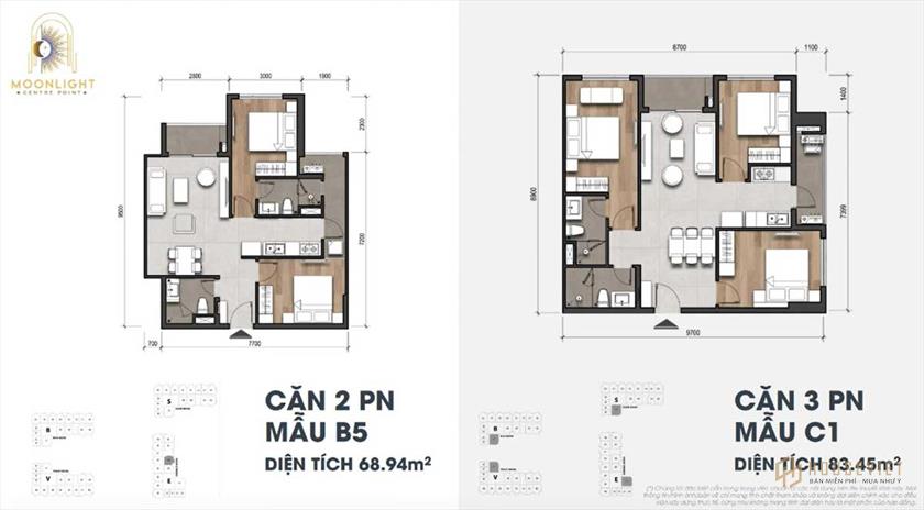Moonlight Center Point apartment design area