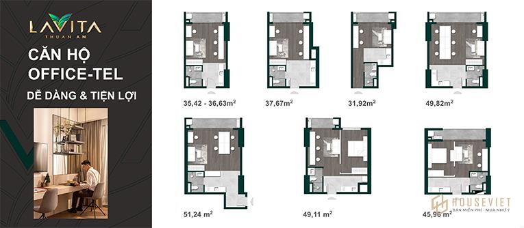 Thiết kế căn hộ của dự án Lavita Thuận An