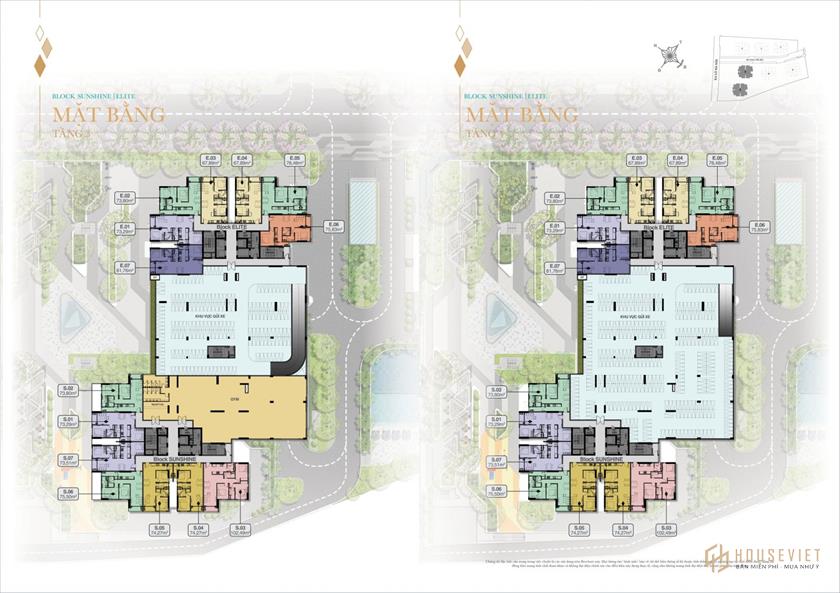 Sơ đồ mặt bằng dự án Khu phức hợp Hoàn vũ Biên Hòa