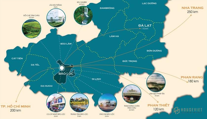Giá đất nền dự án Panamera Bảo Lộc mở bán đợt 1 năm 2021