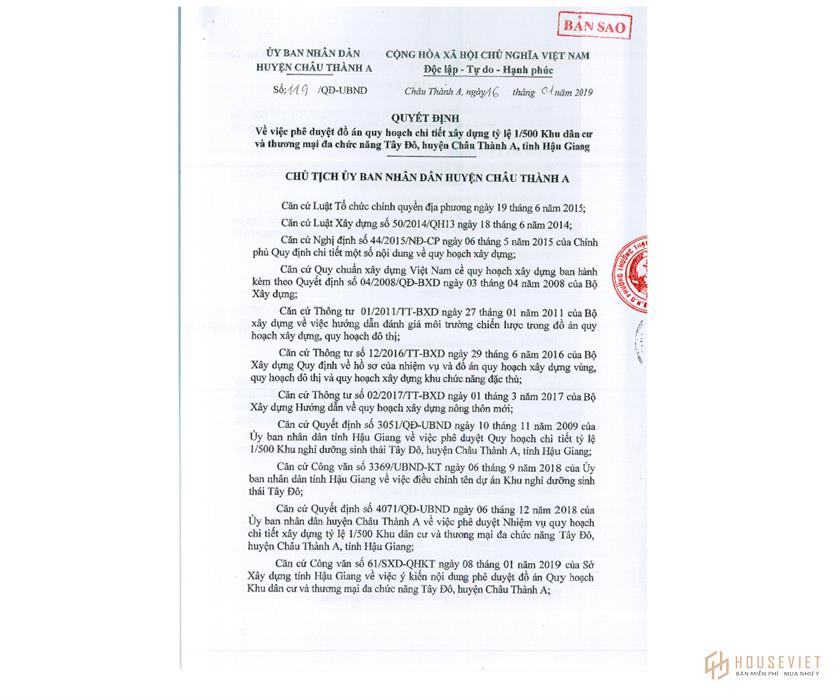 The price of Tay Do Plaza Hau Giang apartment in June 2021