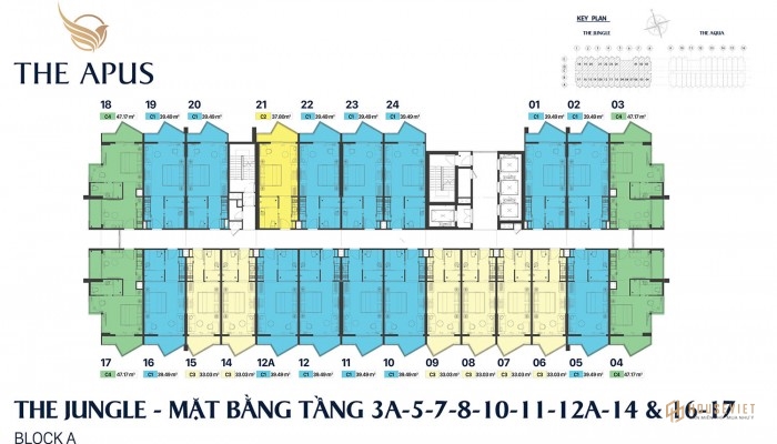 Mặt bằng tầng 3 của Aqua