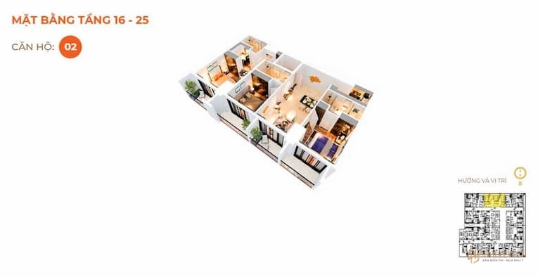 Thiết kế căn hộ The 6Nature Đà Nẵng 2