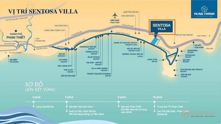 Bán đất dự án Sentosa Villa Phan Thiết giá rẻ, ưu đãi hấp dẫn
