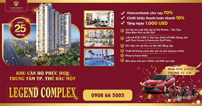 Ưu đãi đặc biệt khi mua căn hộ Legend Complex