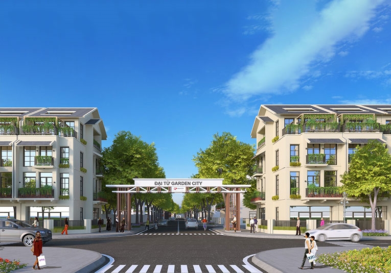 Cổng chào dự án khu đô thị Đại Từ Garden City
