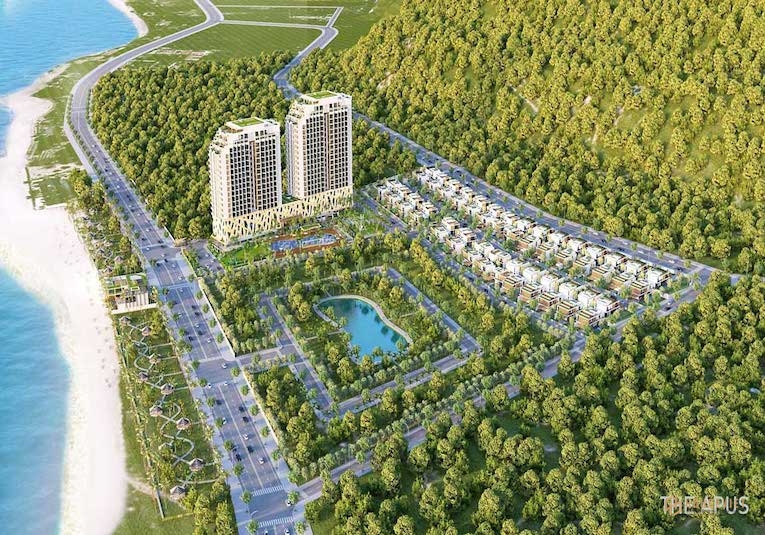 Phối cảnh của The Apus.  chung cư