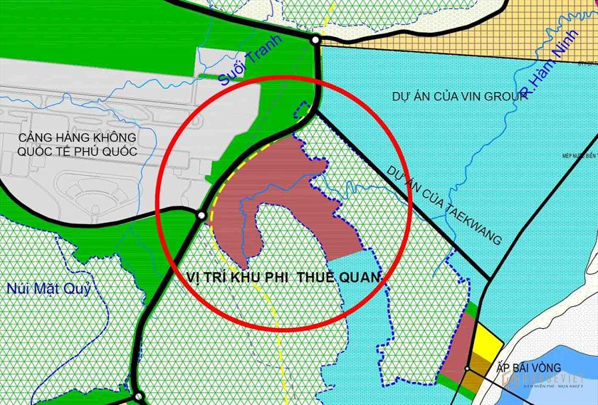 Project location of Phu Quoc Non-Tariff Zone