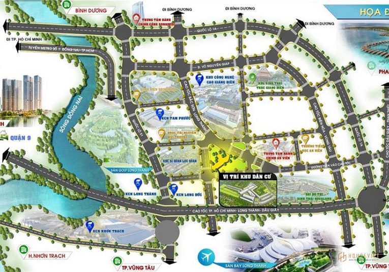 Vị trí dự án đất nền Lavita City An Viên, Trảng Bom, Đồng Nai
