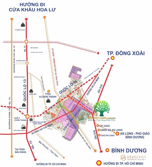 Vị trí dự án An Phú Long Garden Bàu Bàng