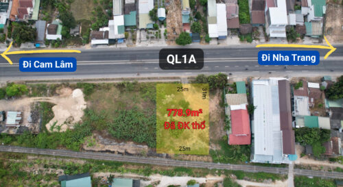 Bán đất mặt tiền đường Quốc lộ 1A tại Suối Cát - Cam Lâm